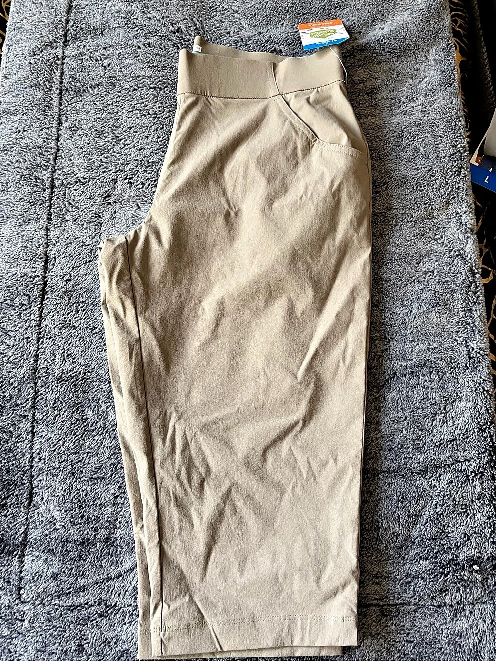 Columbia Saturday Trail II Convertible Pant Wide Leg Beige Pants Size Large NWT